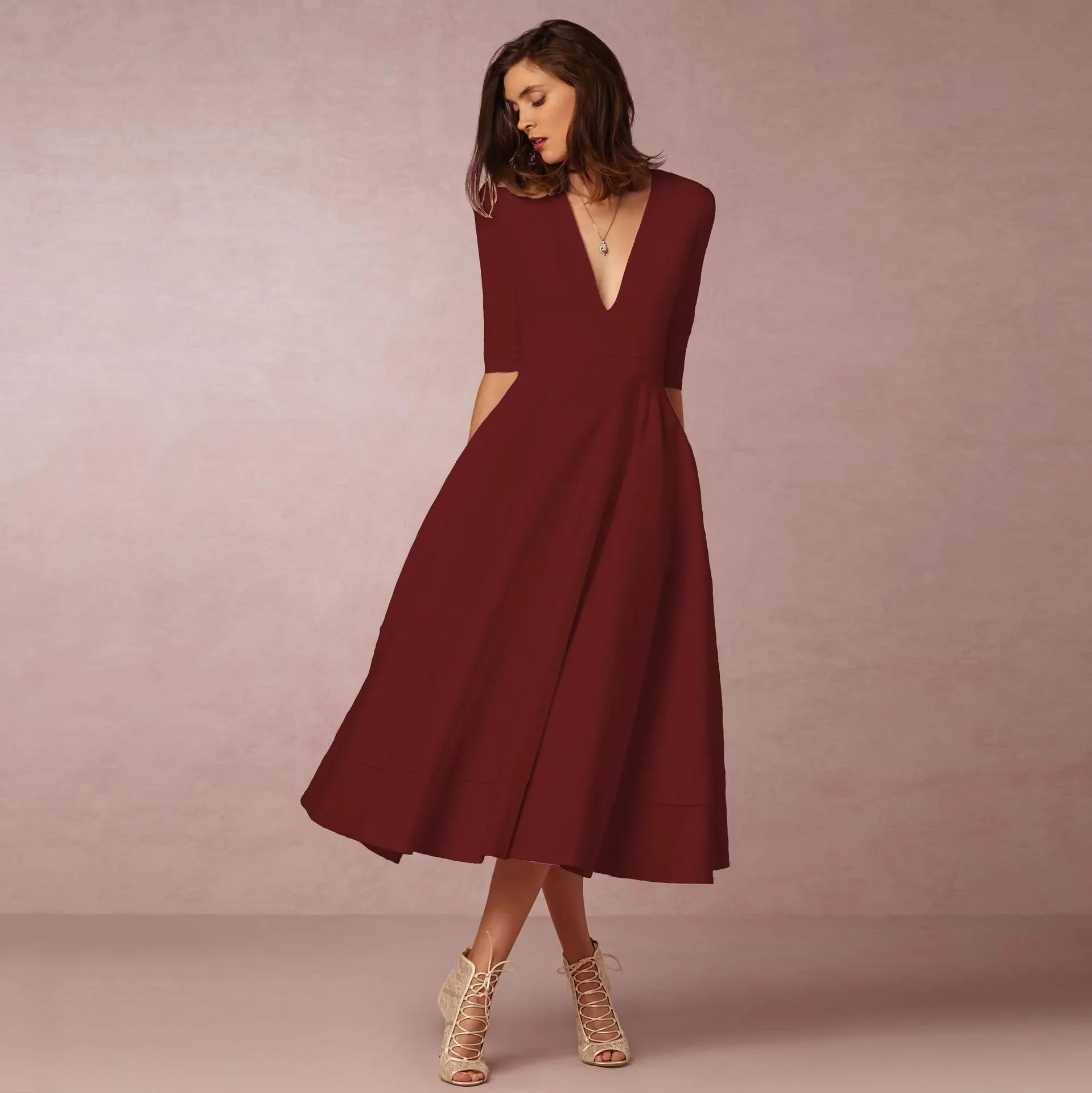 Heidi-Mode | Elegante Lange Damenkleid - Image 4