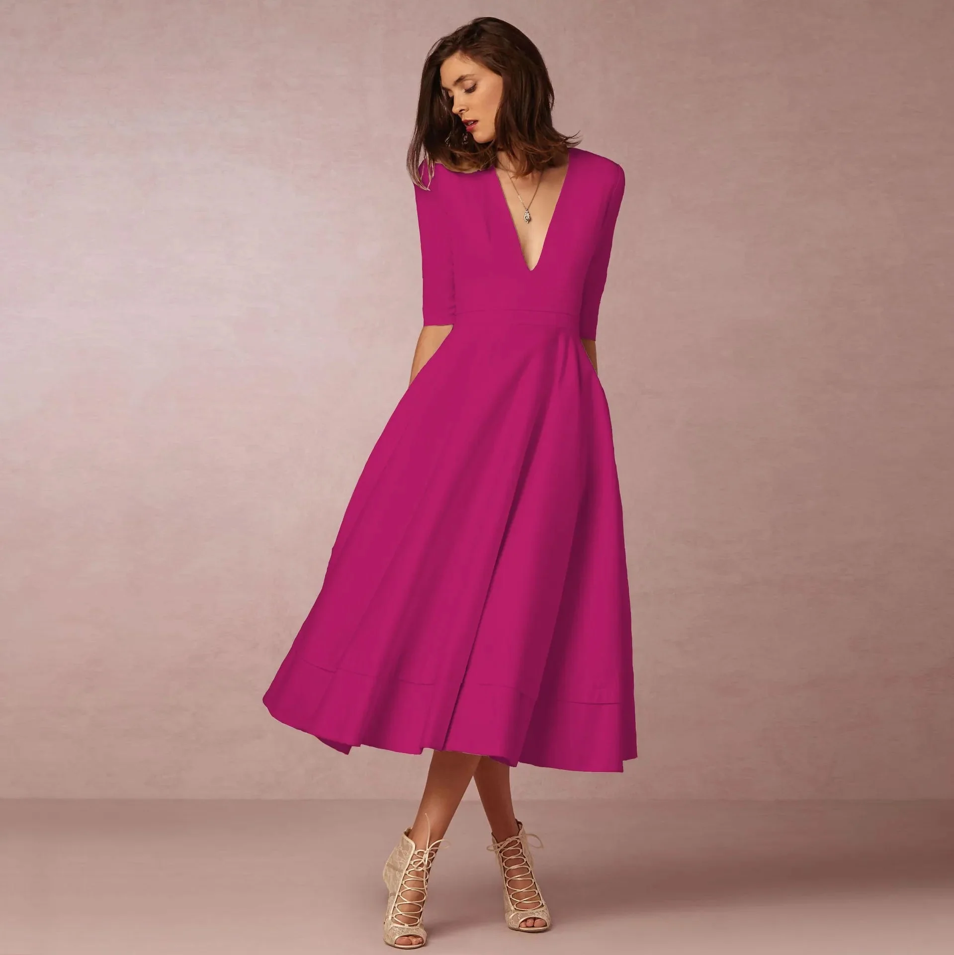 Heidi-Mode | Elegante Lange Damenkleid - Image 5