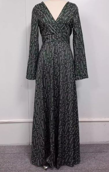 Heidi-Mode | Elegantes Langes Kleid mit Punkteprint - Image 2