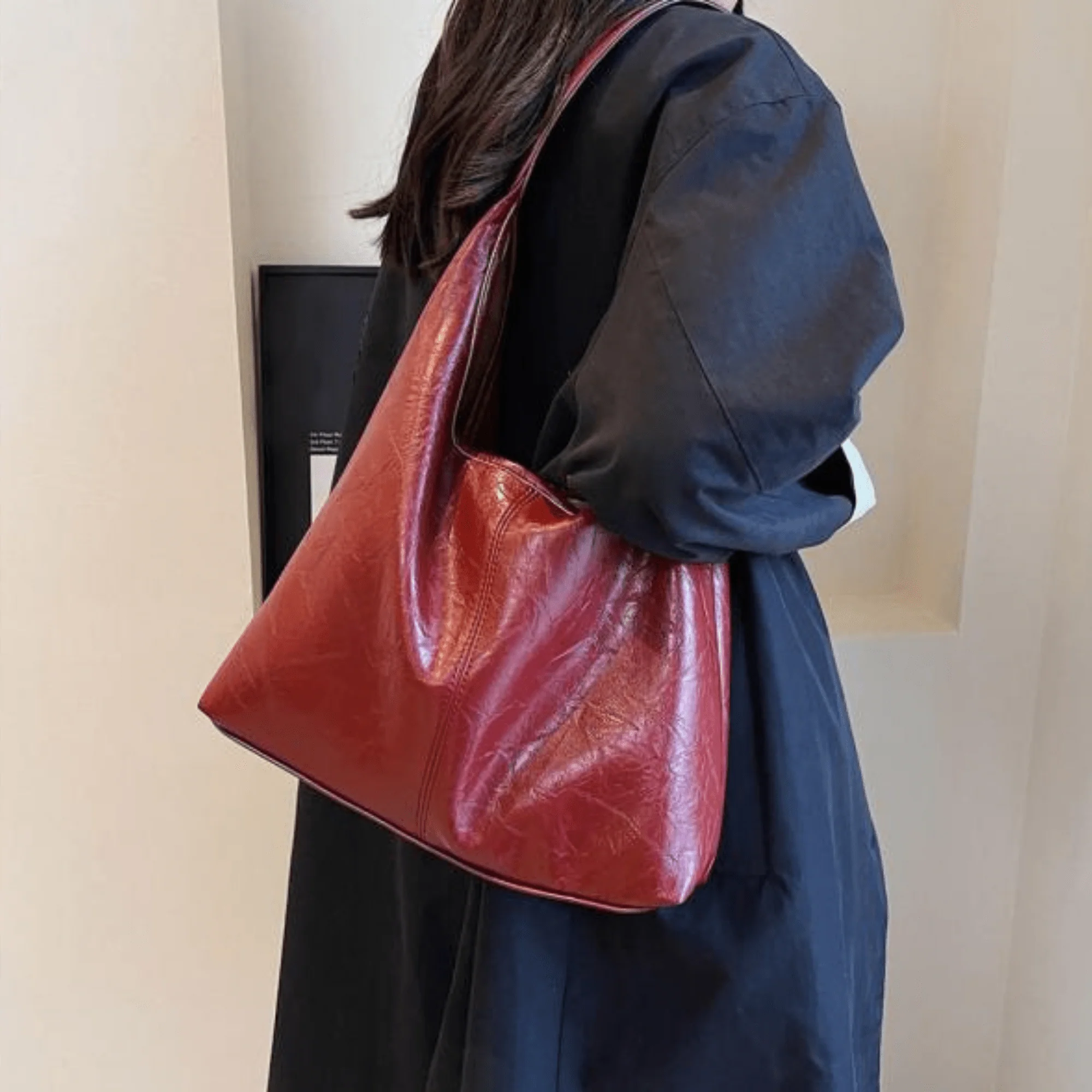 Heidi-Mode | Elegante Leder Schultertasche für Frauen - Image 3