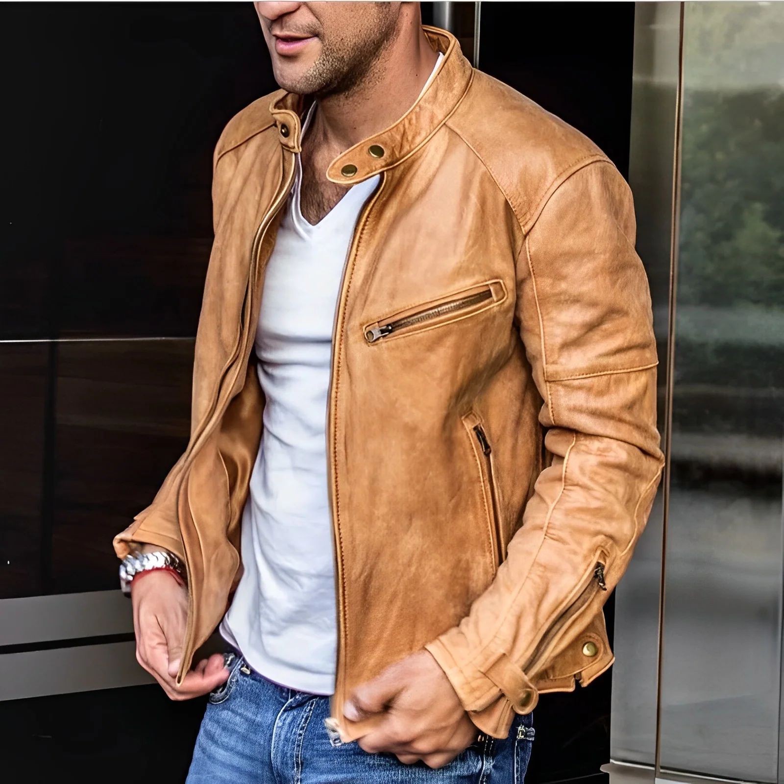 Heidi-Mode | Elegante Lederjacke für Alle Jahreszeiten - Image 2
