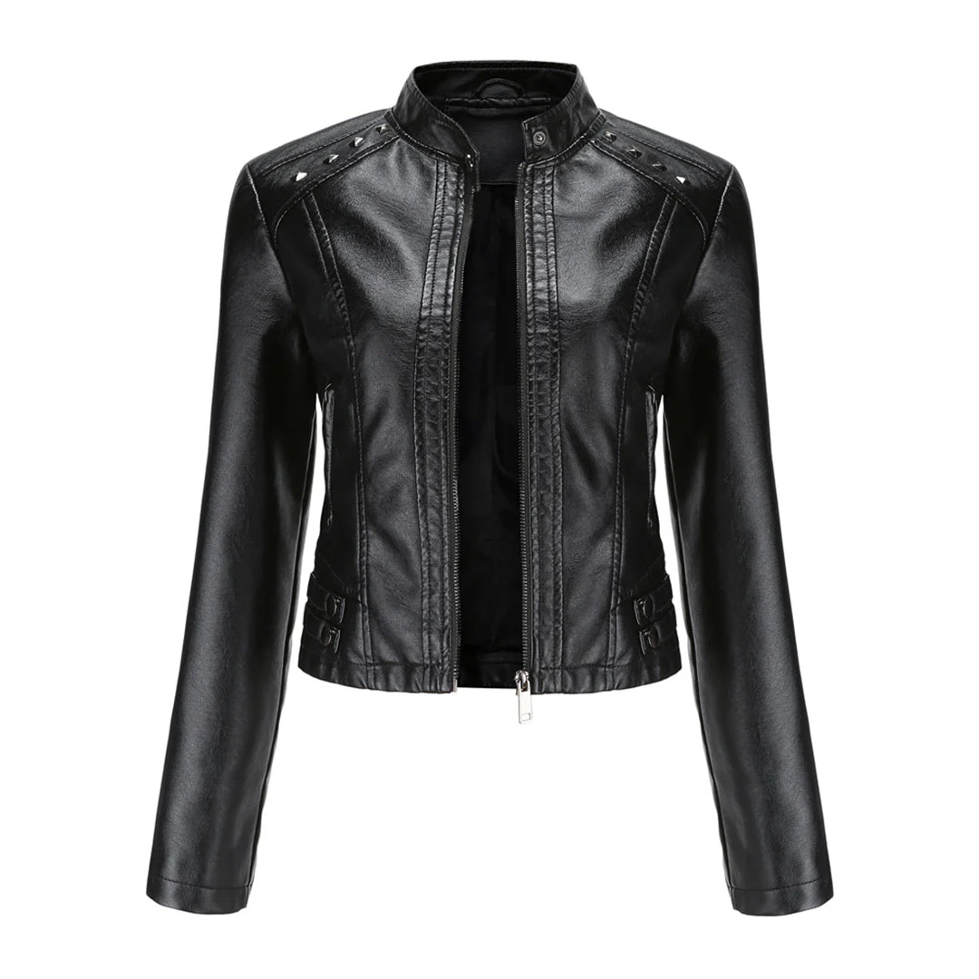 Heidi-Mode | Elegante Lederjacke mit Einzigartigen Details für Damen - Image 11