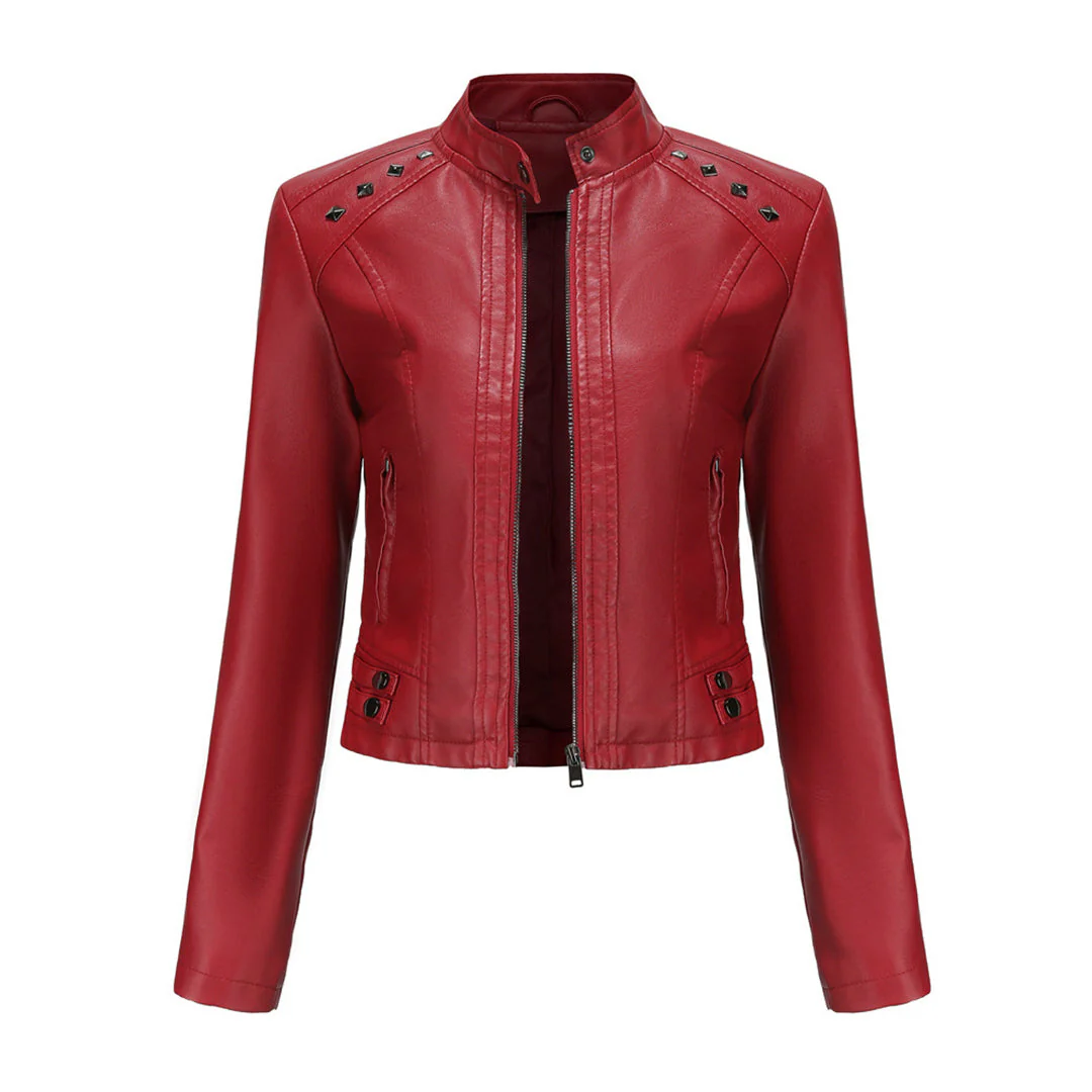 Heidi-Mode | Elegante Lederjacke mit Einzigartigen Details für Damen - Image 12