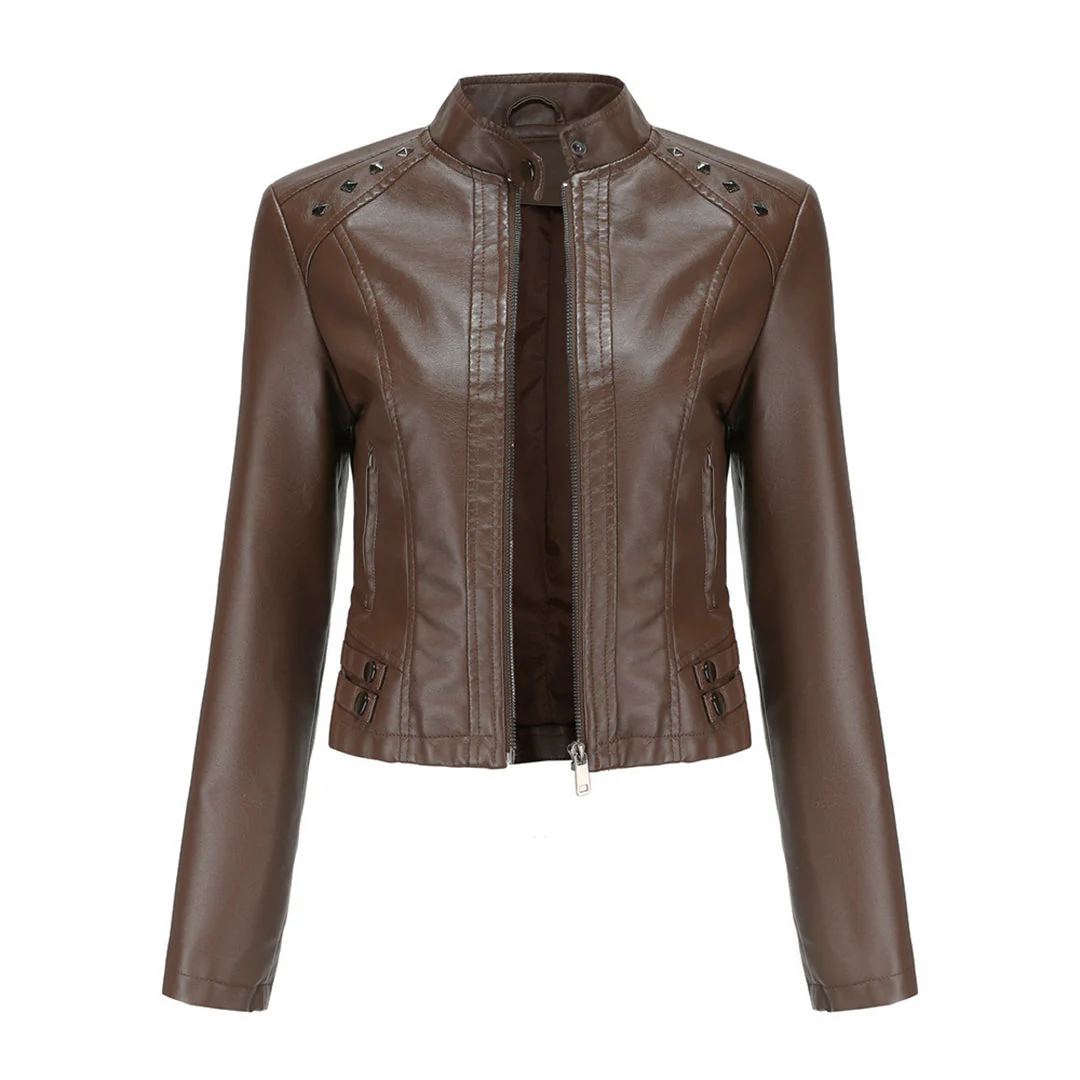 Heidi-Mode | Elegante Lederjacke mit Einzigartigen Details für Damen - Image 13
