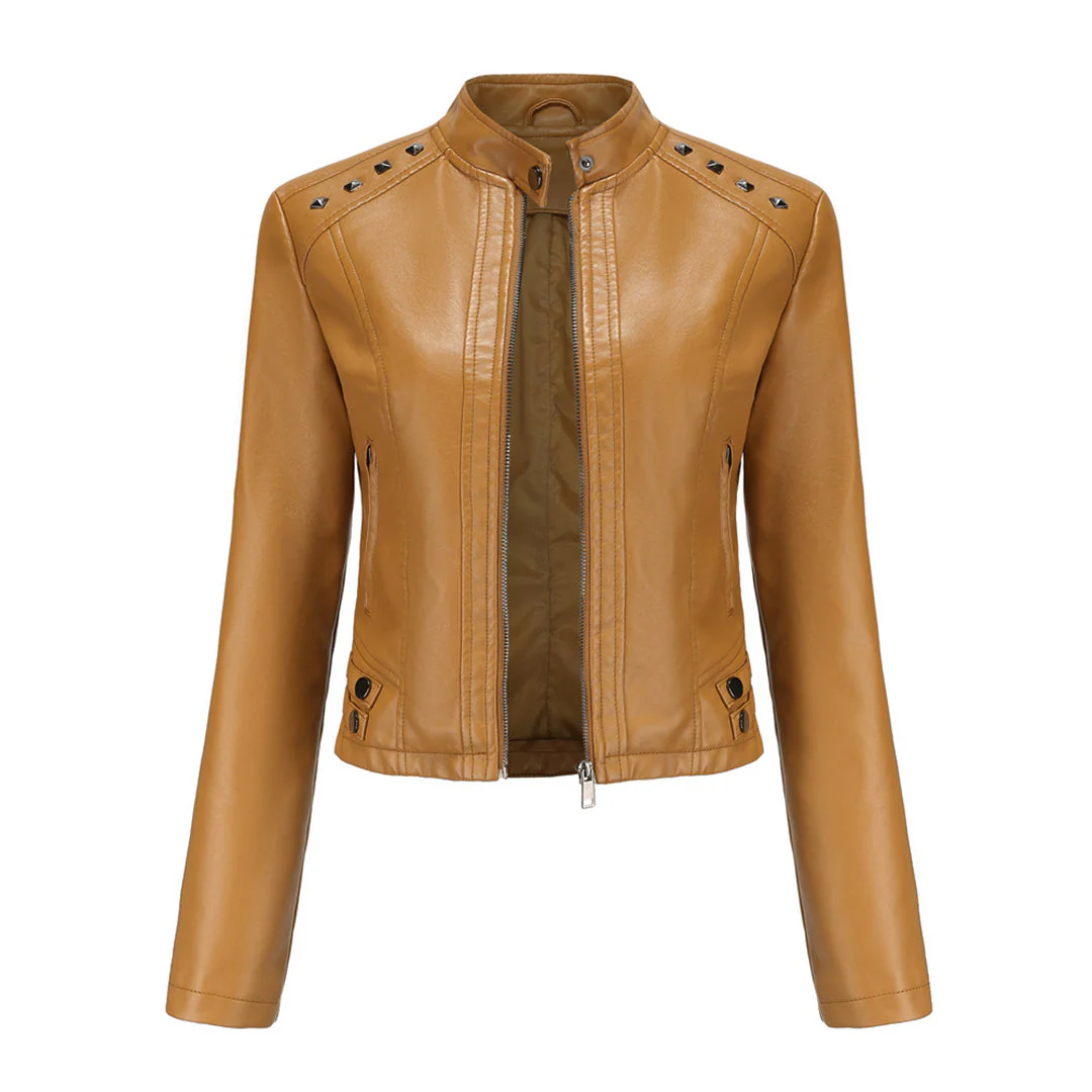 Heidi-Mode | Elegante Lederjacke mit Einzigartigen Details für Damen - Image 14