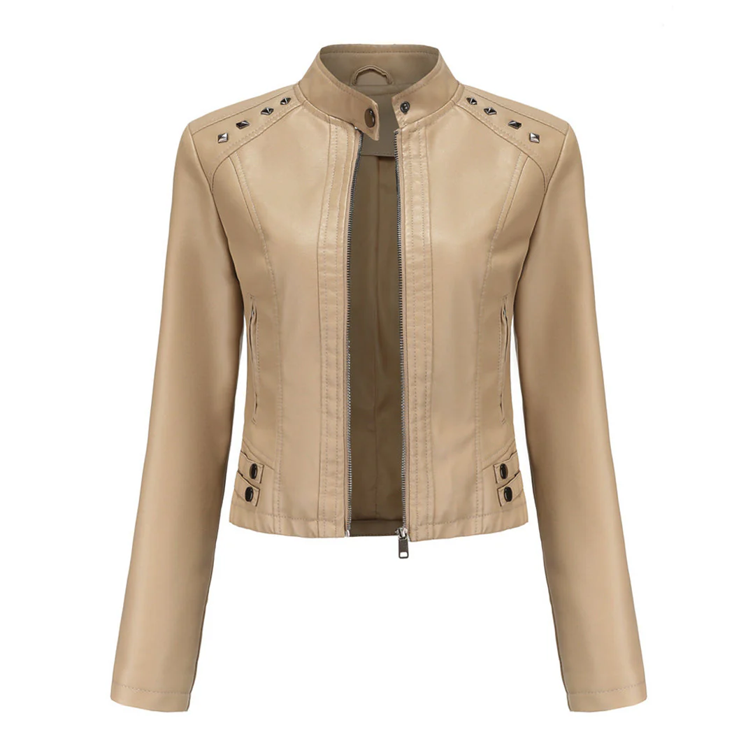 Heidi-Mode | Elegante Lederjacke mit Einzigartigen Details für Damen - Image 16