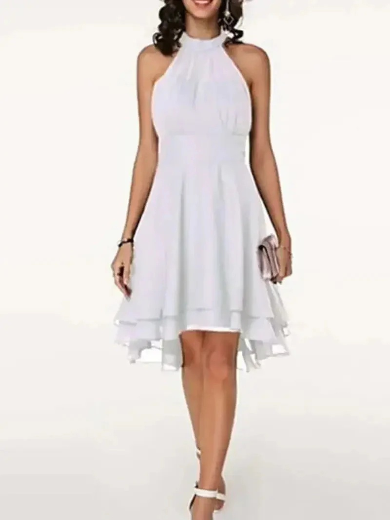 Heidi-Mode | Elegante Ärmelloses Chiffon Kleid - Image 4