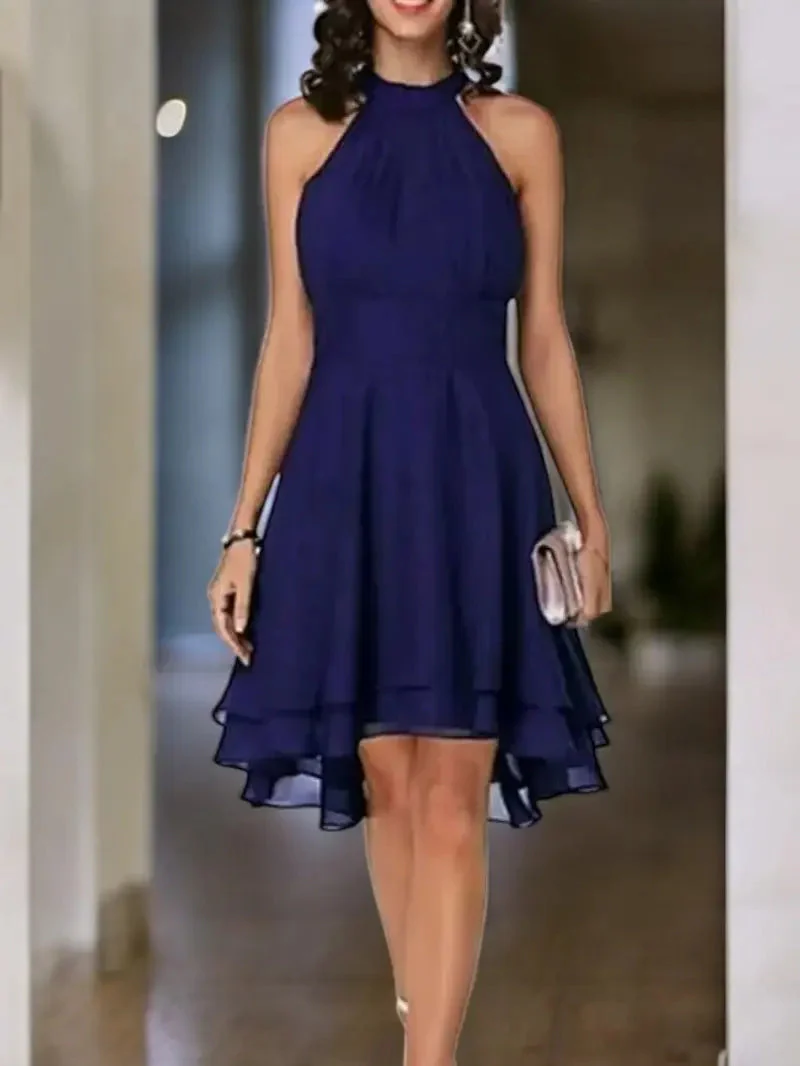 Heidi-Mode | Elegante Ärmelloses Chiffon Kleid - Image 7