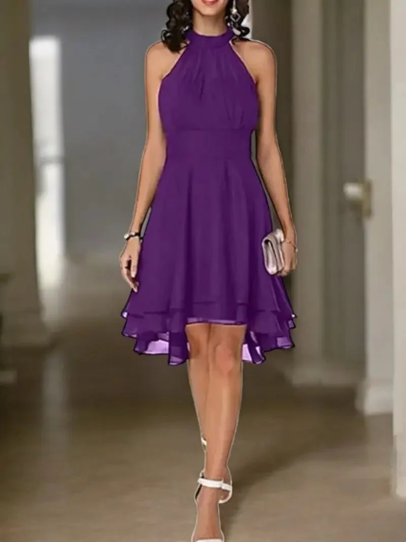 Heidi-Mode | Elegante Ärmelloses Chiffon Kleid - Image 9