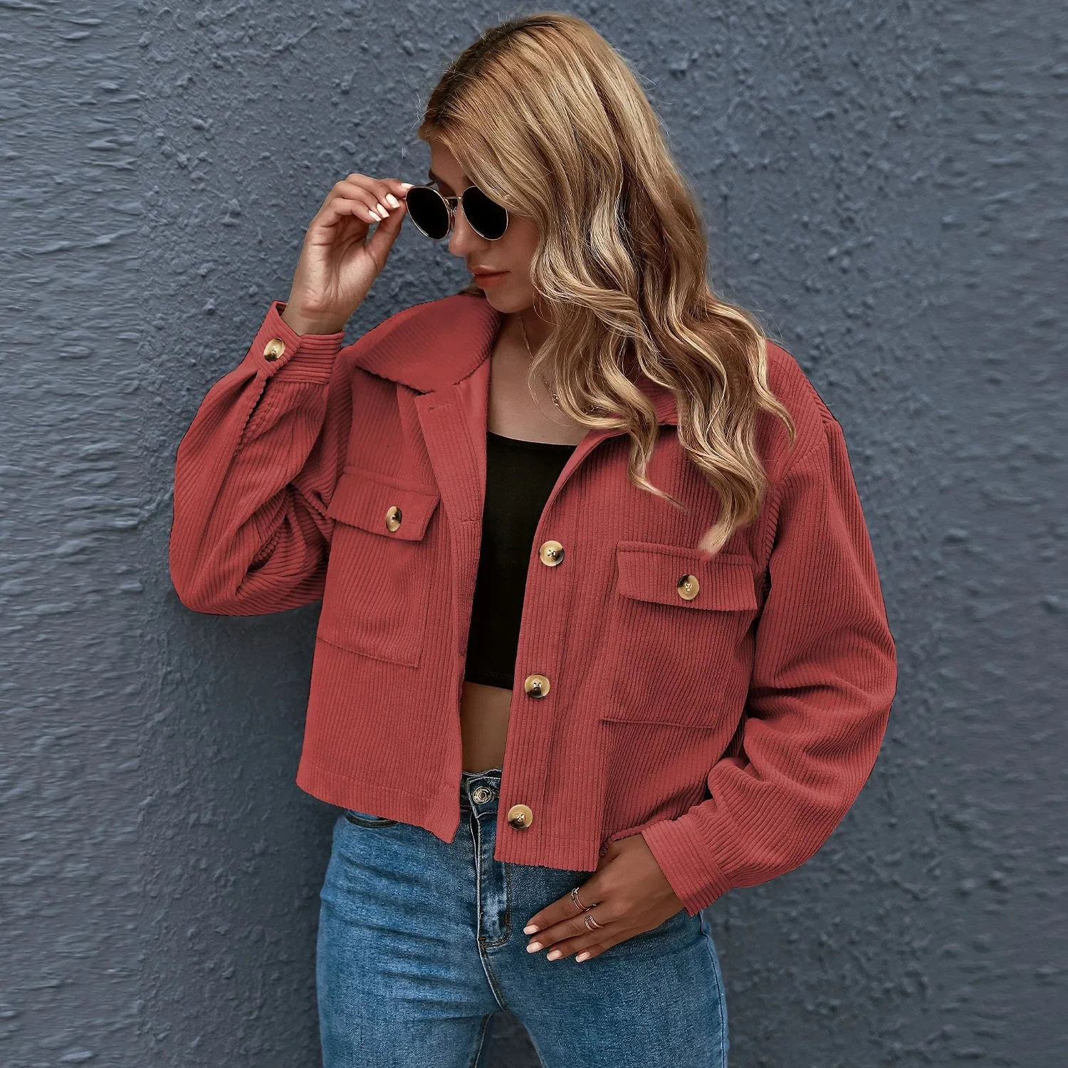 Heidi-Mode | Elegante Rosa Damen Sommerjacke mit Drehkragen - Image 5