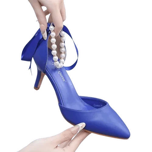 Heidi-Mode | Elegante Schuhe mit Perlen und Schnalle - Image 11