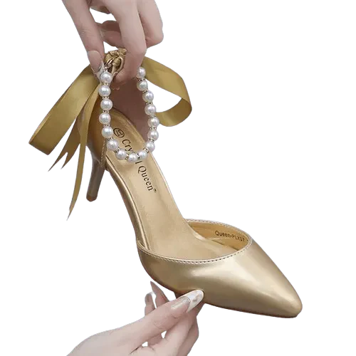 Heidi-Mode | Elegante Schuhe mit Perlen und Schnalle - Image 6