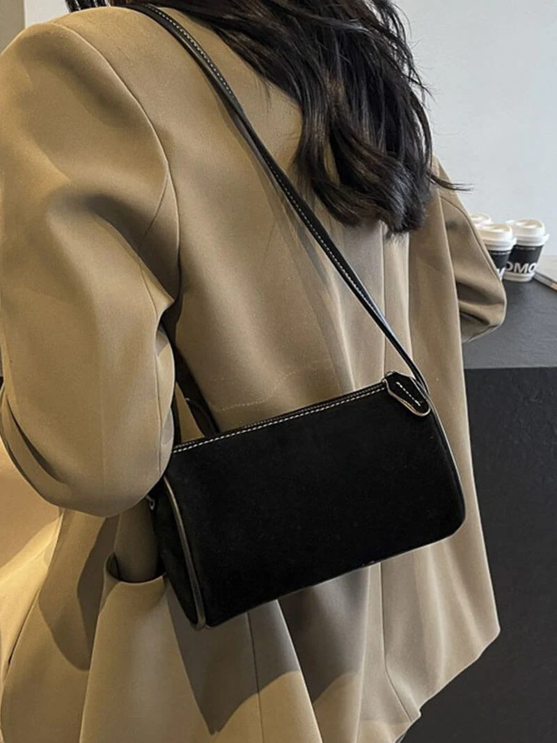 Heidi-Mode | Elegante Schultertasche Aus Wildleder - Image 3