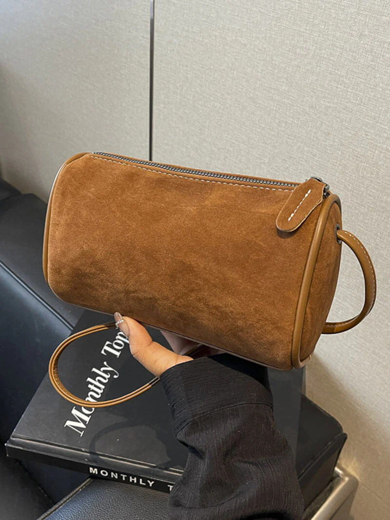 Heidi-Mode | Elegante Schultertasche Aus Wildleder - Image 5