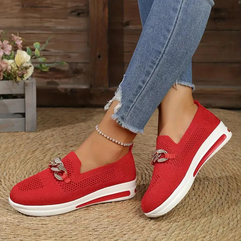 Heidi-Mode | Elegante Slip-On-Loafer mit Kettendetail für Frauen - Image 4