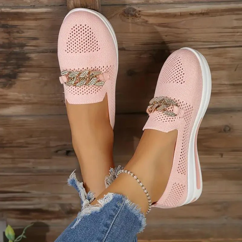 Heidi-Mode | Elegante Slip-On-Loafer mit Kettendetail für Frauen - Image 5