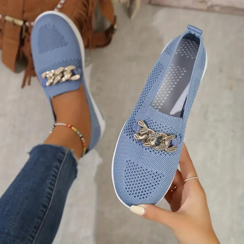 Heidi-Mode | Elegante Slip-On-Loafer mit Kettendetail für Frauen - Image 6