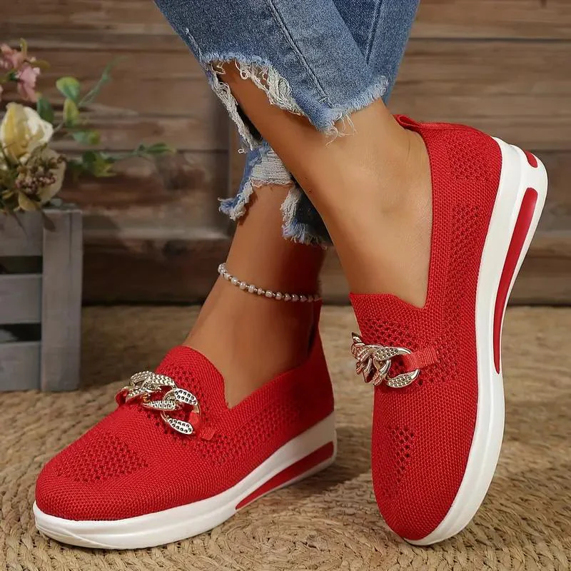 Heidi-Mode | Elegante Slip-On-Loafer mit Kettendetail für Frauen - Image 9