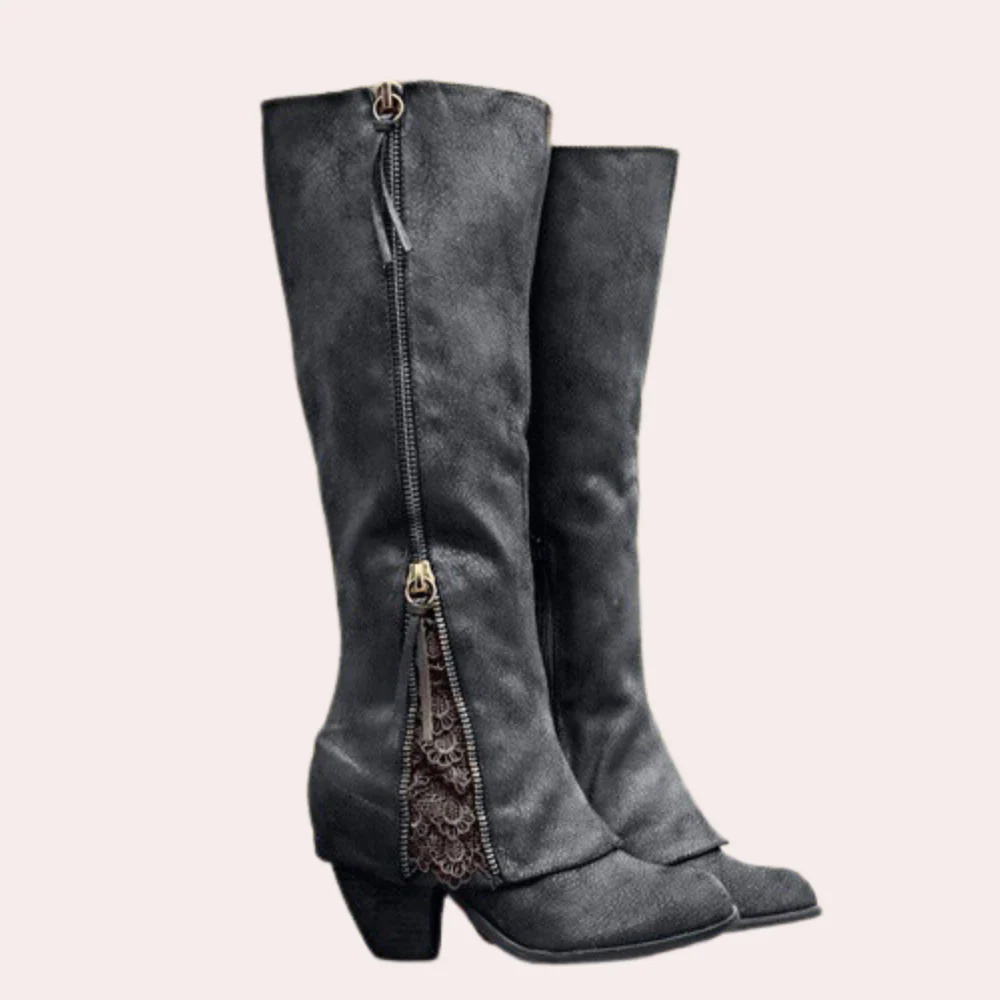 Heidi-Mode | Elegante Stiefel mit Hohen Absätzen für Damen - Image 3