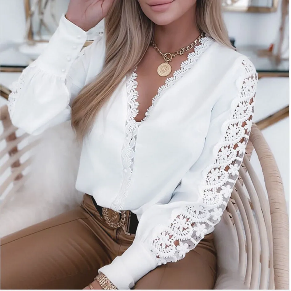 Heidi-Mode | Elegante Weiße Damenbluse Im 2024-Stil - Image 4