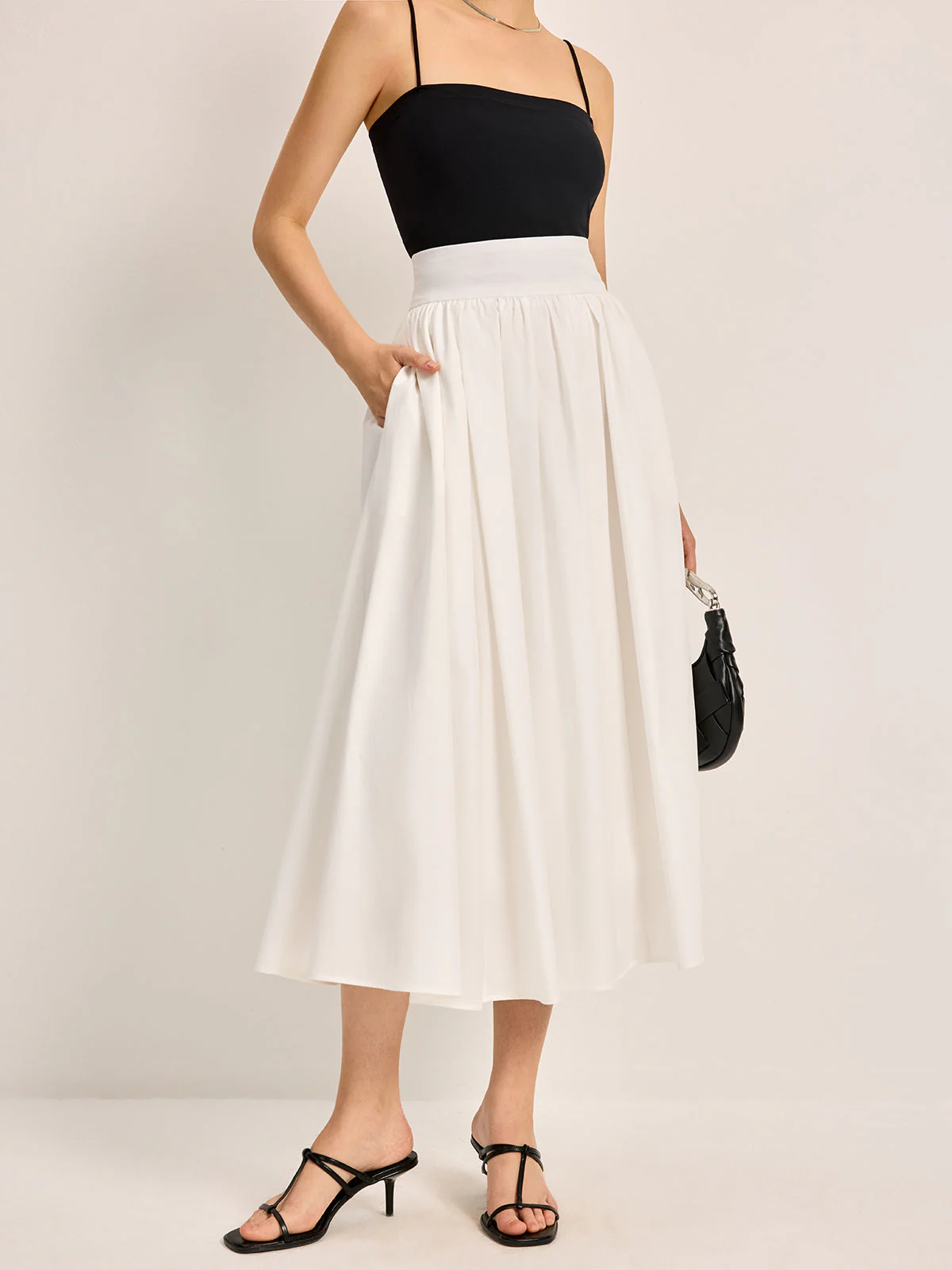 Heidi-Mode | Eleganter A-Linien Plissee Rock