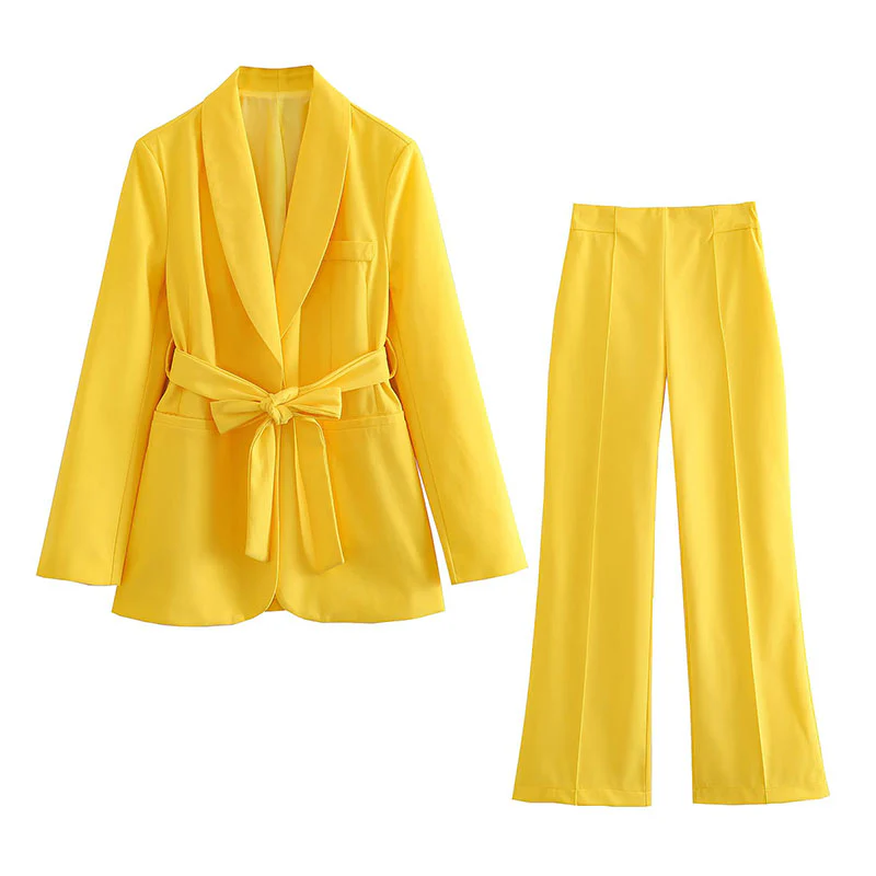 Heidi-Mode | Eleganter Blazer mit Gürtel und Passender Hose - Image 10