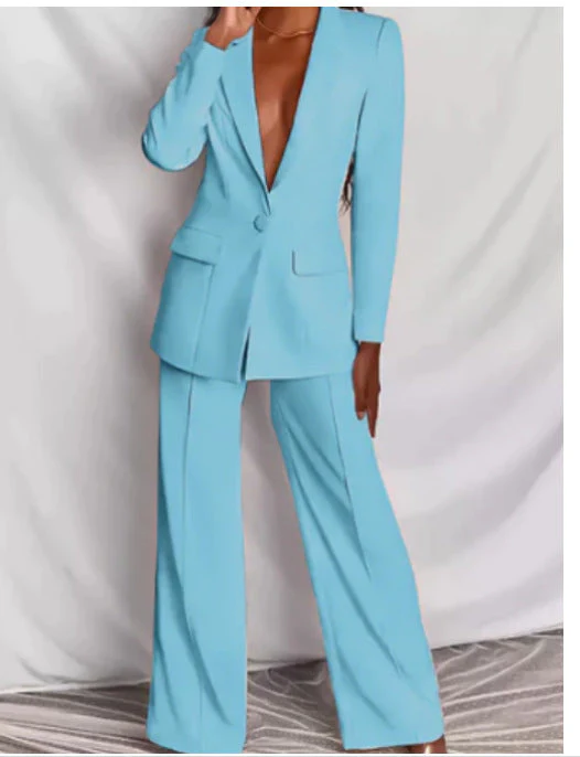 Heidi-Mode | Eleganter Damenanzug mit Langen Ärmeln und Hose - Image 17