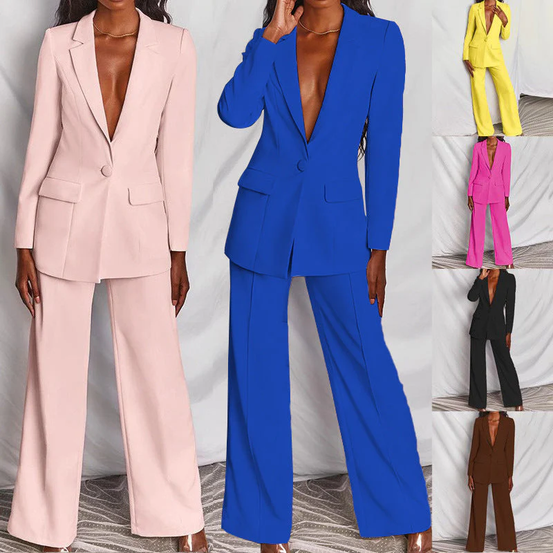 Heidi-Mode | Eleganter Damenanzug mit Langen Ärmeln und Hose - Image 9