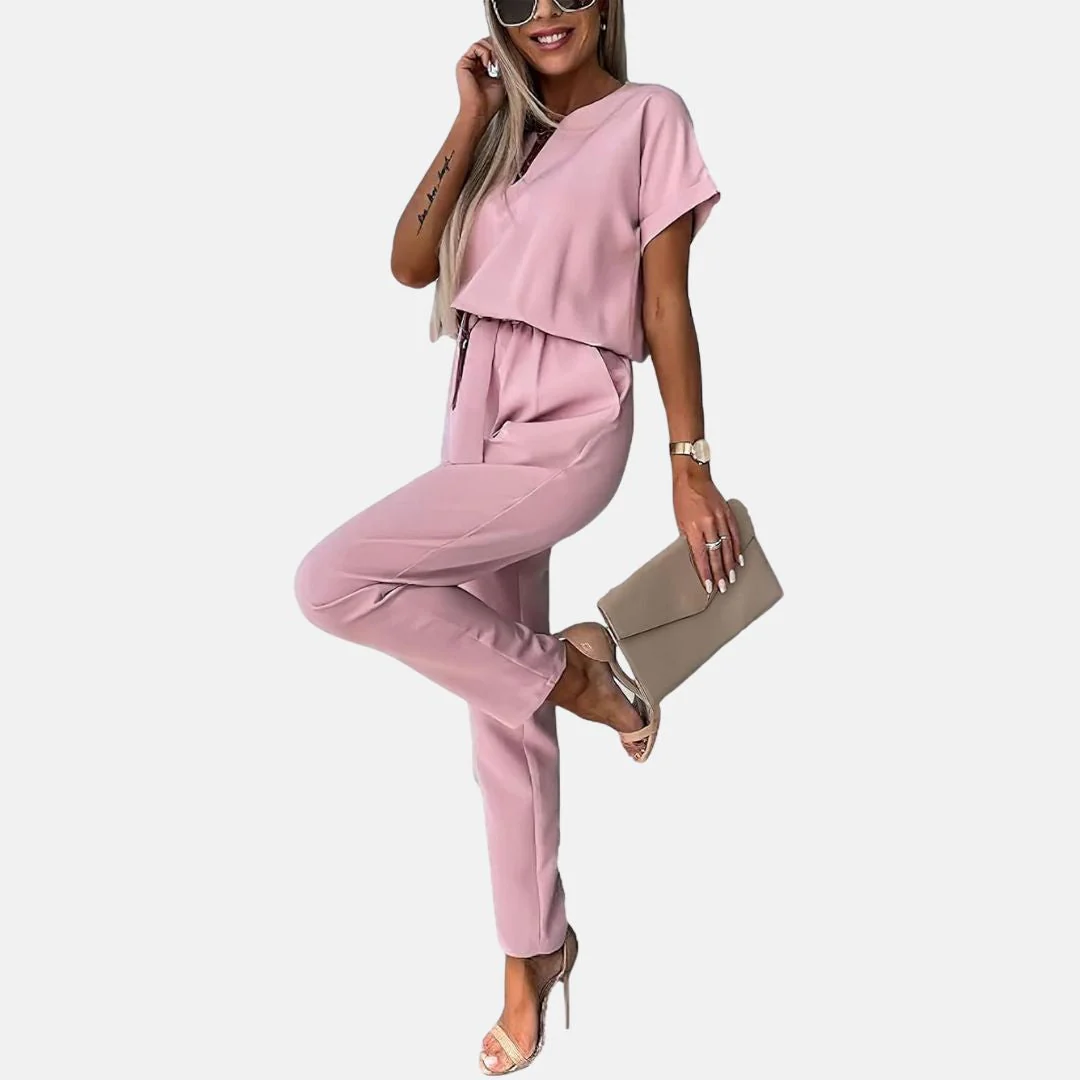 Heidi-Mode | Eleganter, Festlicher Kurzarm-Damen-Overall für Den Sommer - Image 4