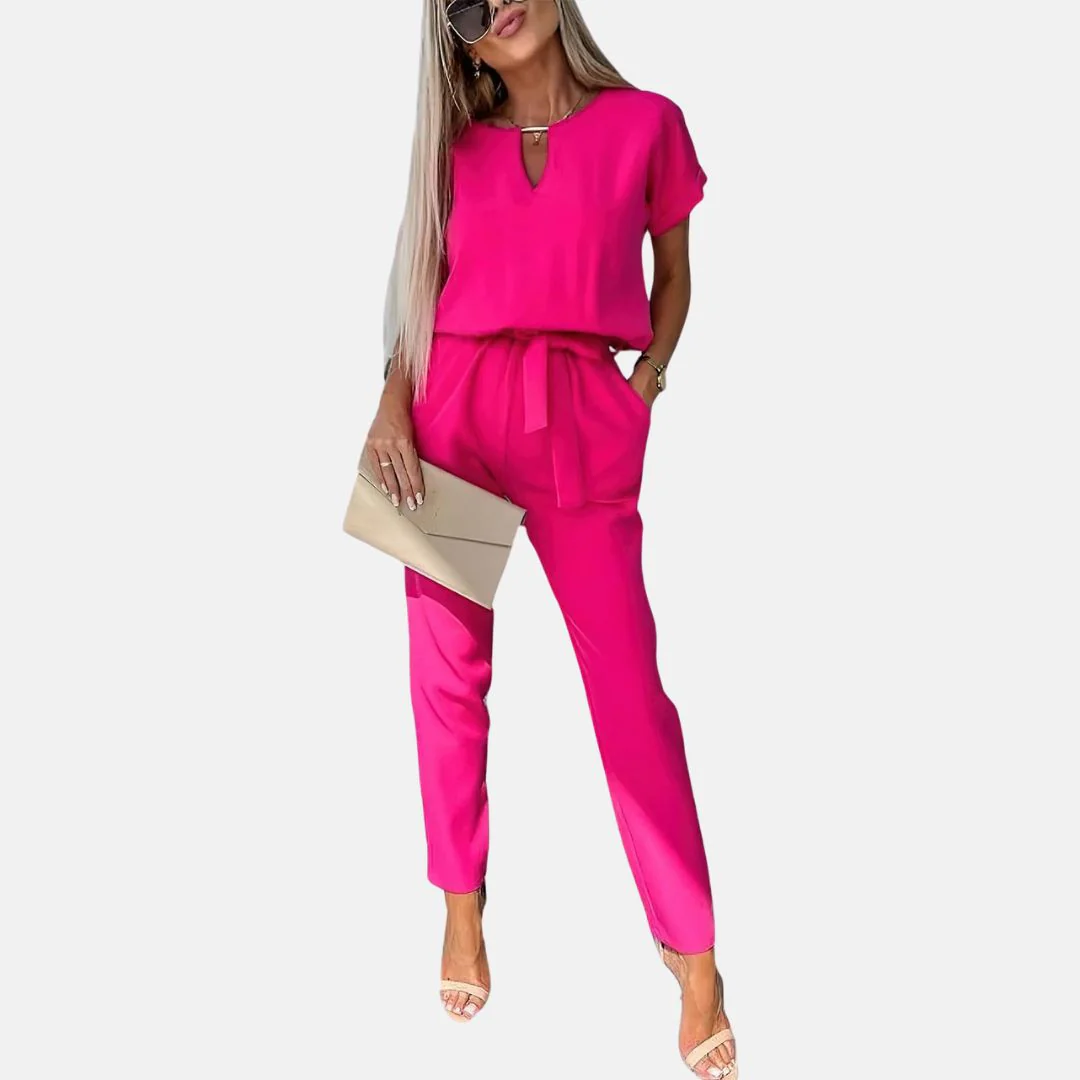 Heidi-Mode | Eleganter, Festlicher Kurzarm-Damen-Overall für Den Sommer - Image 6