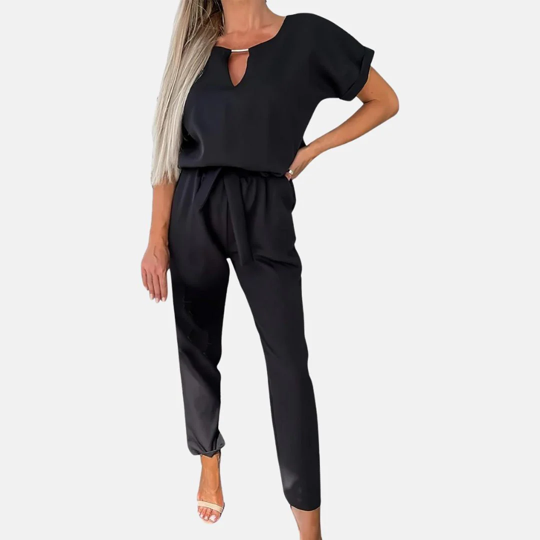 Heidi-Mode | Eleganter, Festlicher Kurzarm-Damen-Overall für Den Sommer - Image 9