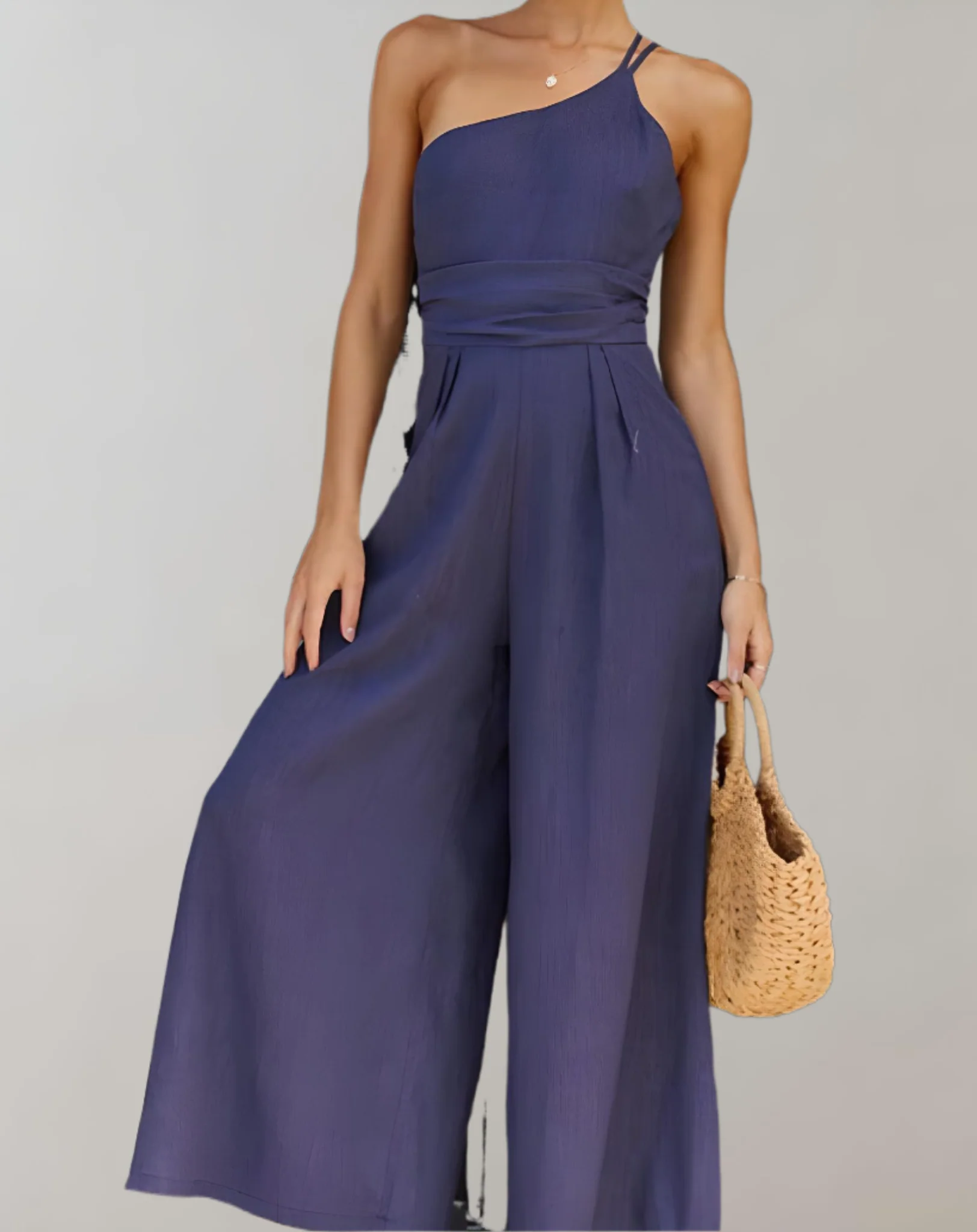 Heidi-Mode | Eleganter Jumpsuit mit Asymmetrischem Träger - Image 2