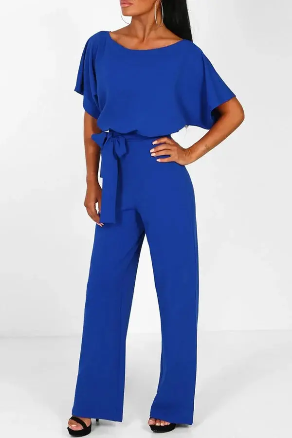 Heidi-Mode | Eleganter Jumpsuit mit Weitem Bein und Taillengürtel - Image 9