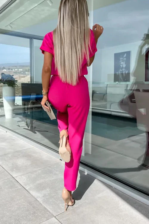Heidi-Mode | Eleganter Keyhole Jumpsuit mit Gürtel für Damen - Image 6