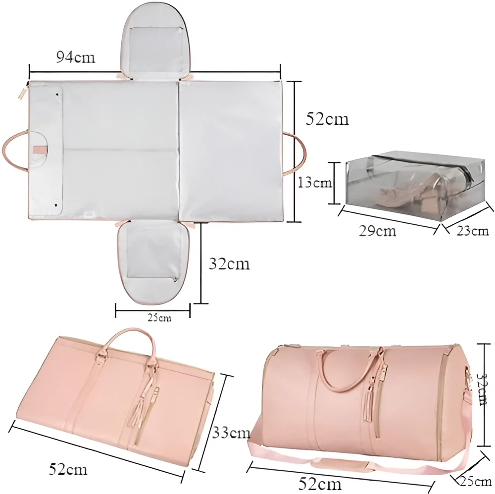 Heidi-Mode | Eleganter Kleiderorganizer Umhängetasche Aus Vegan Leder - Image 4
