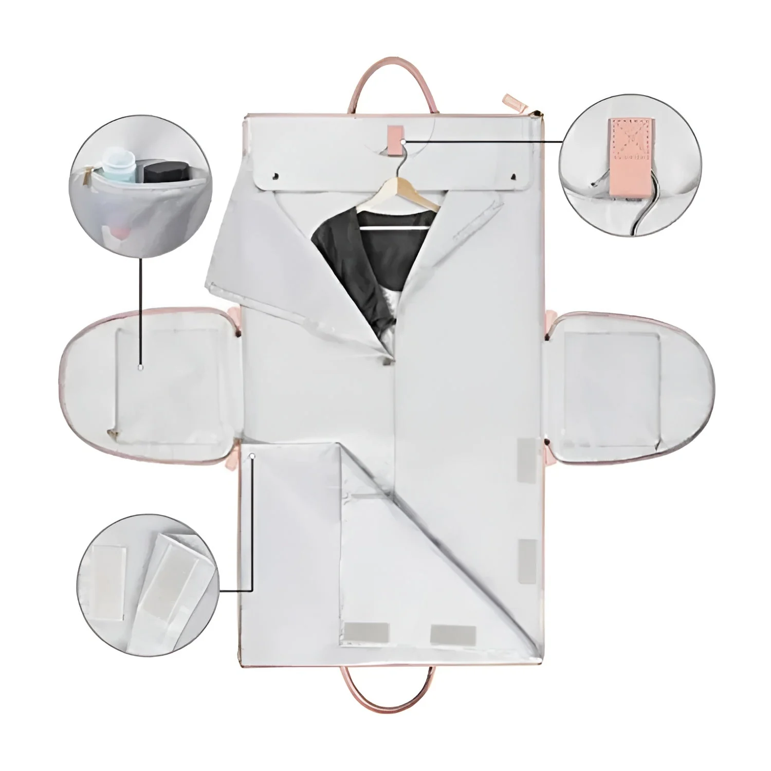 Heidi-Mode | Eleganter Kleiderorganizer Umhängetasche Aus Vegan Leder - Image 6