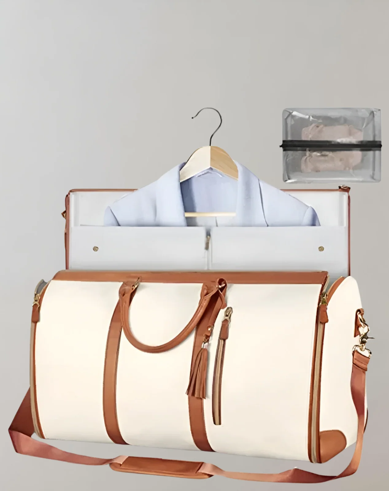 Heidi-Mode | Eleganter Kleiderorganizer Umhängetasche Aus Vegan Leder - Image 9
