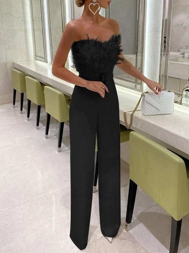 Heidi-Mode | Eleganter Lange Jumpsuit - Verführerische Party-Mode - Image 2