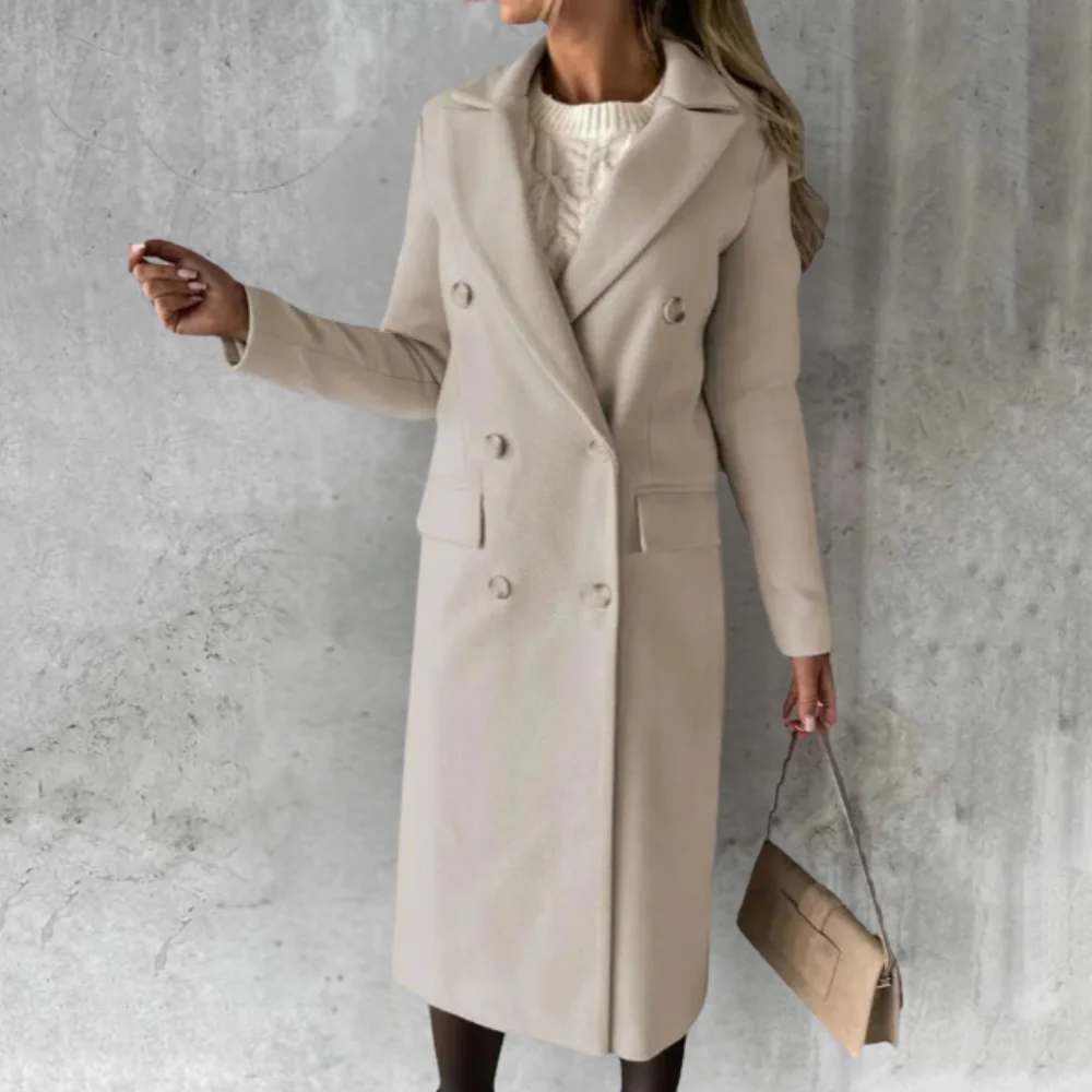 Heidi-Mode | Eleganter Langer Mantel für Damen - Image 5