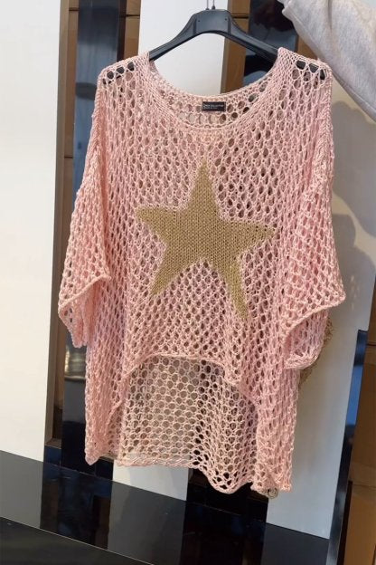 Heidi-Mode | Eleganter Strickpullover mit Stern Design für Frauen - Image 4