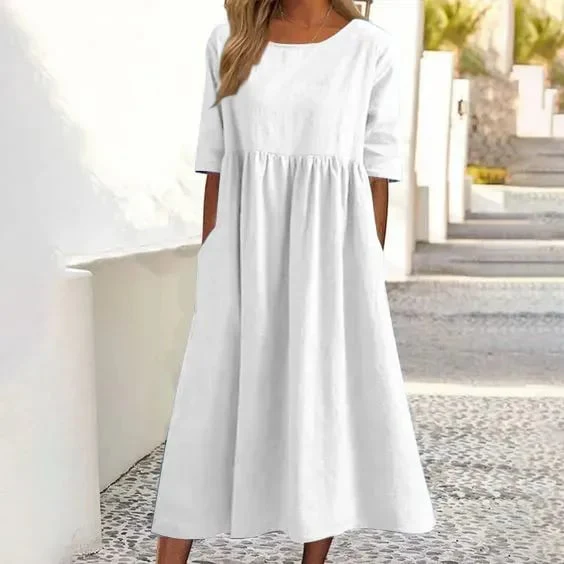 Heidi-Mode | Elegantes, Bequemes Baumwollkleid - Image 2
