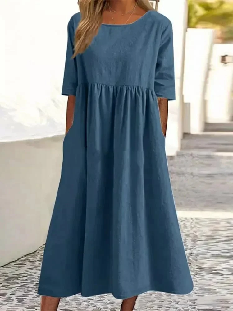 Heidi-Mode | Elegantes, Bequemes Baumwollkleid - Image 3
