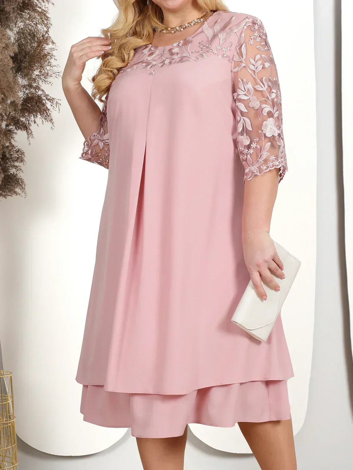Heidi-Mode - Damen Elegantes Besticktes Abendkleid, Fließend & Figurbetont Geschnitten - Image 7