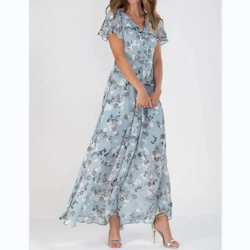 Heidi-Mode | Elegantes Blumen-Maxikleid für Frauen - Image 4