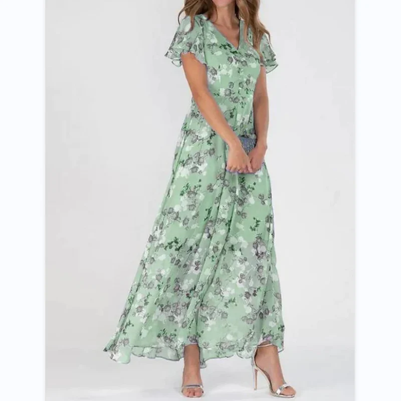 Heidi-Mode | Elegantes Blumen-Maxikleid für Frauen - Image 5