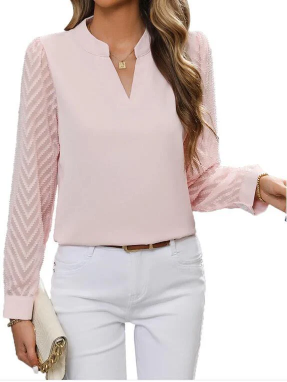 Heidi-Mode | Elegantes Chiffon Top mit V-Ausschnitt - Image 7