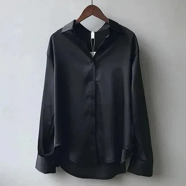 Heidi-Mode | Elegantes Damenshirt mit Langen Ärmeln und Knopfleiste - Image 4