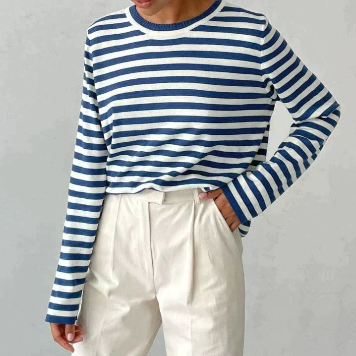 Heidi-Mode | Elegantes Gestreiftes T-Shirt - Image 2