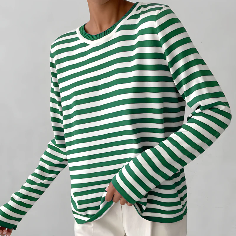 Heidi-Mode | Elegantes Gestreiftes T-Shirt - Image 9