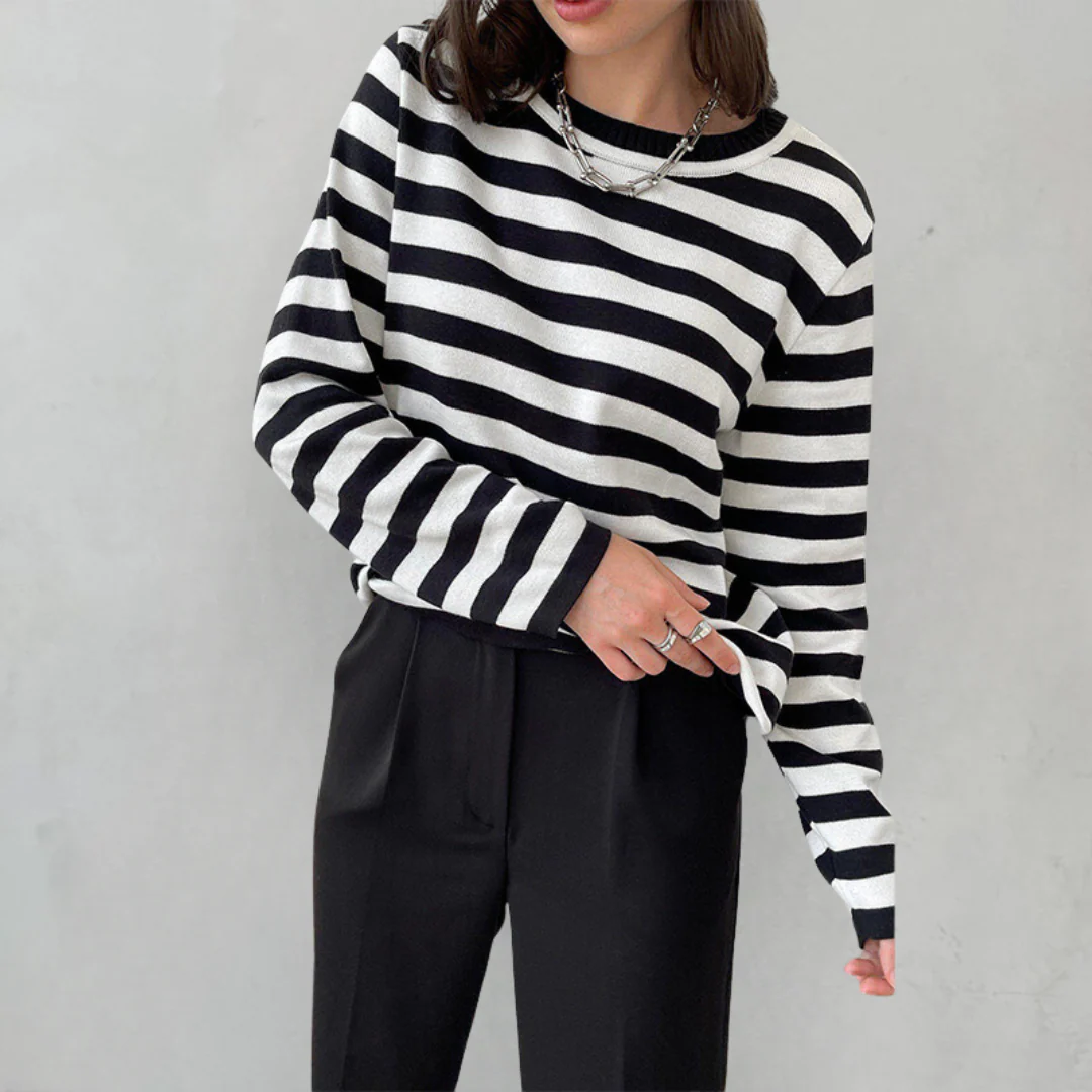 Heidi-Mode | Elegantes Gestreiftes T-Shirt - Sommerlich - Leichter Stoff - Image 11